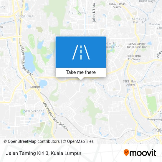 Jalan Taming Kiri 3 map