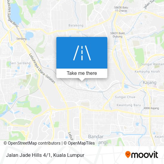 Jalan Jade Hills 4/1 map