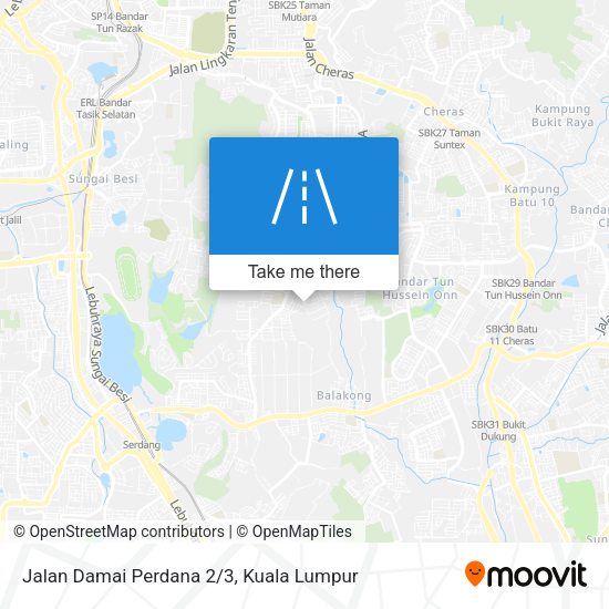 Jalan Damai Perdana 2/3 map