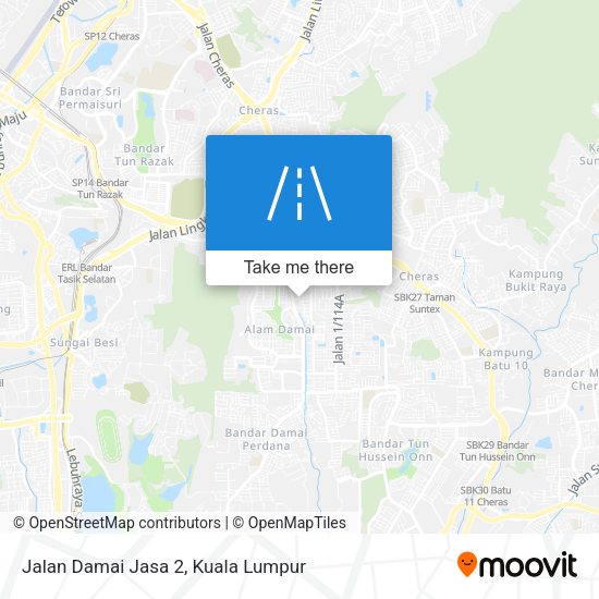 Jalan Damai Jasa 2 map