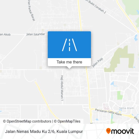 Jalan Nenas Madu Ku 2/6 map