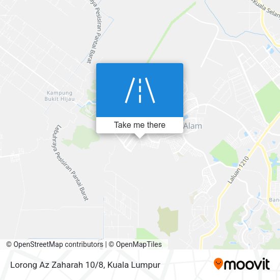 Peta Lorong Az Zaharah 10/8