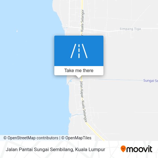 Jalan Pantai Sungai Sembilang map