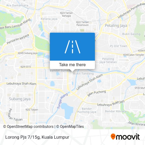Lorong Pjs 7/15g map