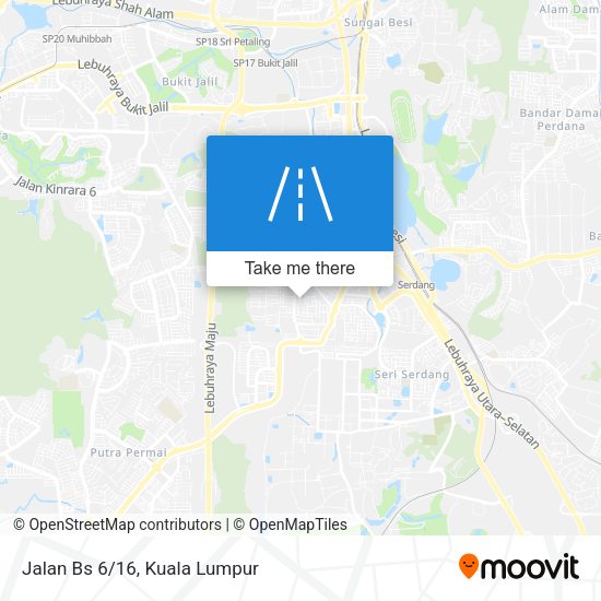 Jalan Bs 6/16 map