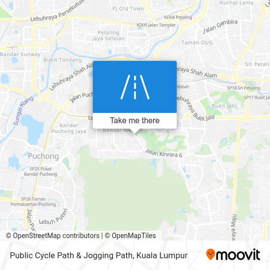 Public Cycle Path & Jogging Path map