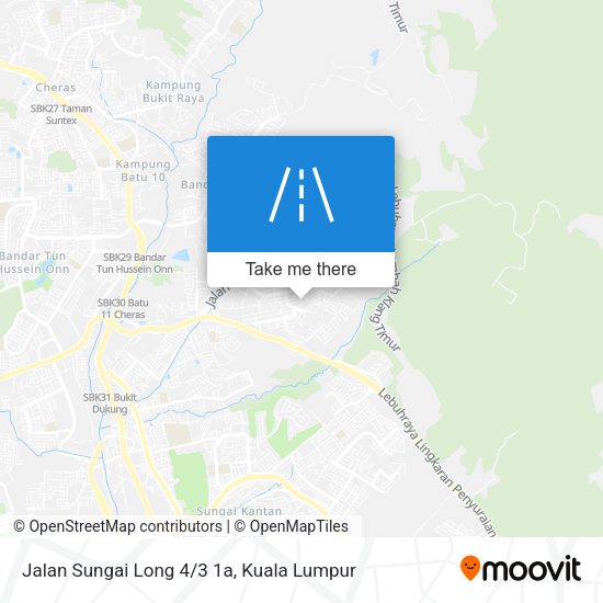Jalan Sungai Long 4/3 1a map