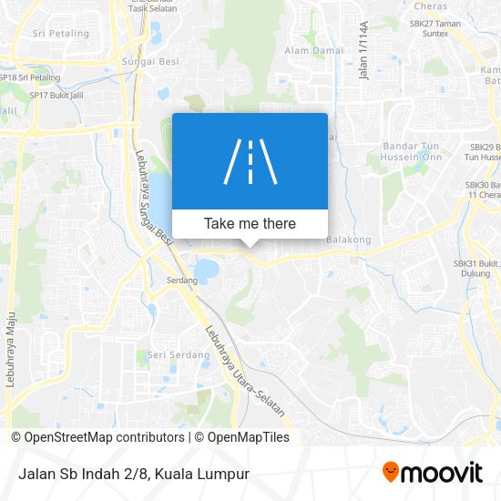 Peta Jalan Sb Indah 2/8