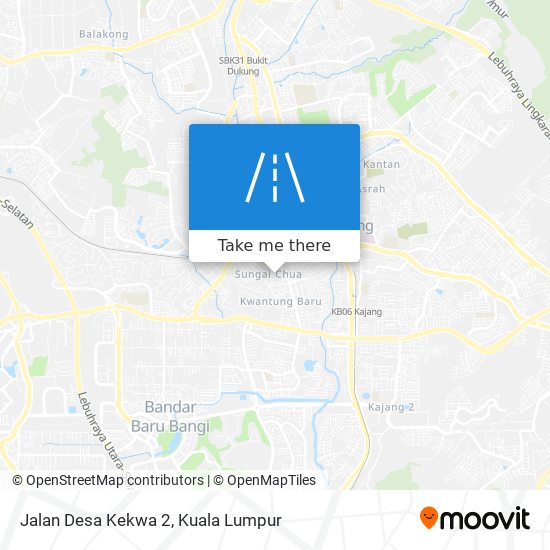 Jalan Desa Kekwa 2 map