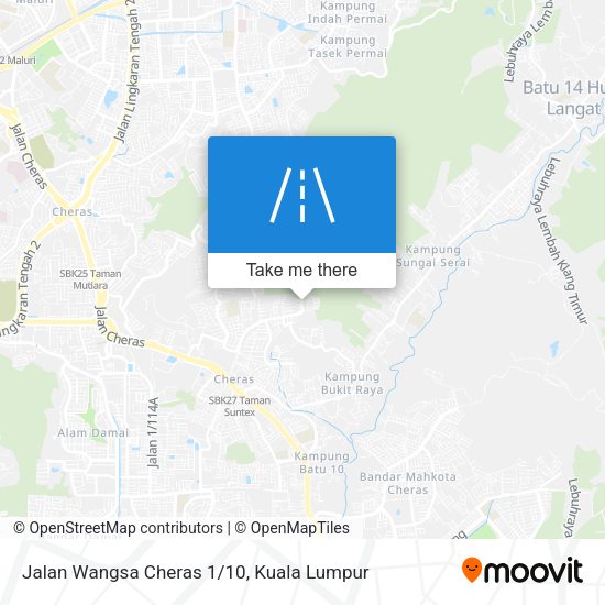 Jalan Wangsa Cheras 1/10 map