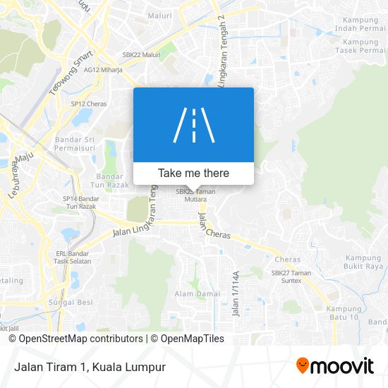 Peta Jalan Tiram 1