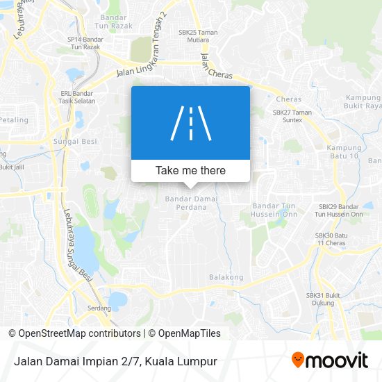 Jalan Damai Impian 2/7 map