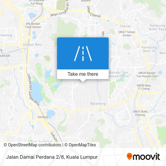Jalan Damai Perdana 2/8 map
