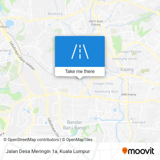 Jalan Desa Meringin 1a map
