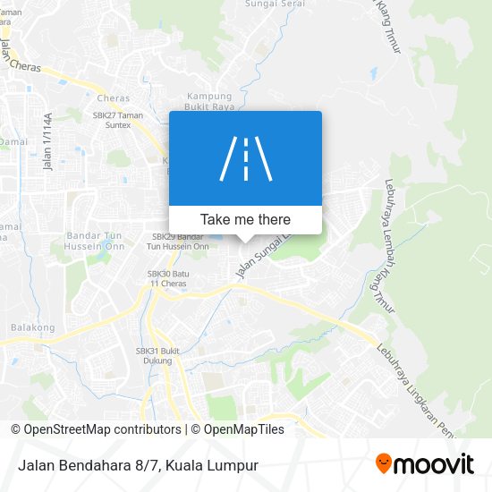 Peta Jalan Bendahara 8/7