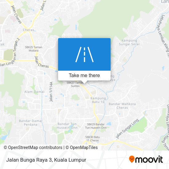 Jalan Bunga Raya 3 map
