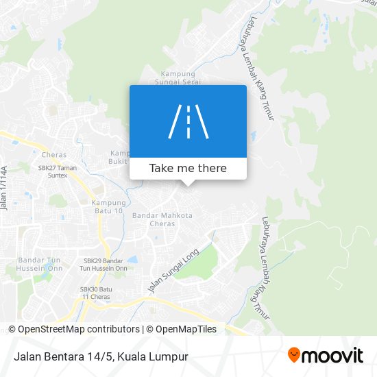 Jalan Bentara 14/5 map