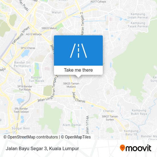 Jalan Bayu Segar 3 map