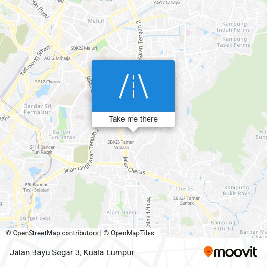 Peta Jalan Bayu Segar 3