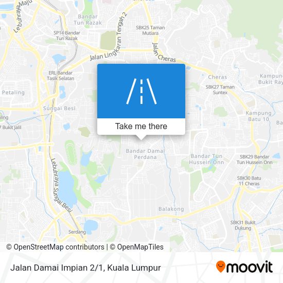 Jalan Damai Impian 2/1 map