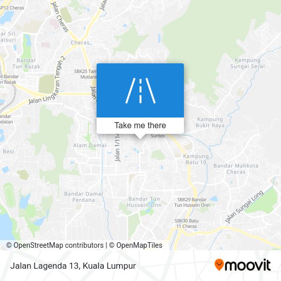 Jalan Lagenda 13 map