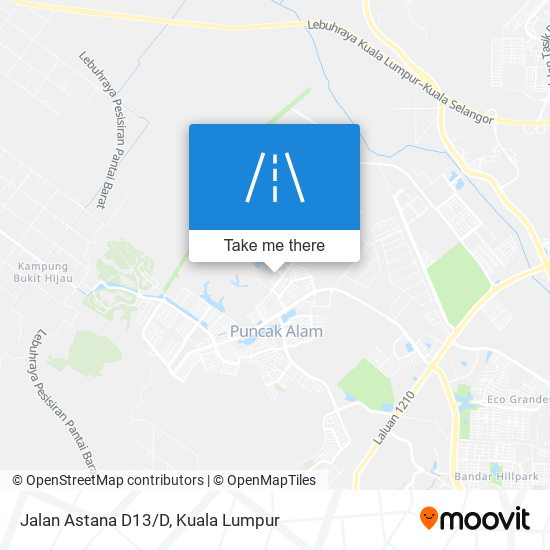 Jalan Astana D13/D map