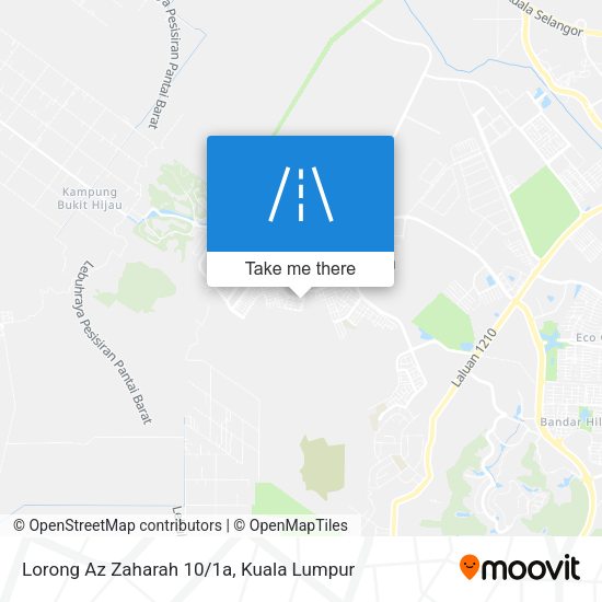 Lorong Az Zaharah 10/1a map