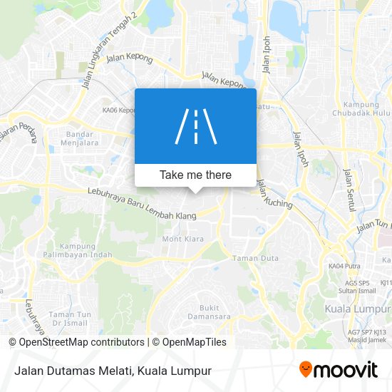 Jalan Dutamas Melati map