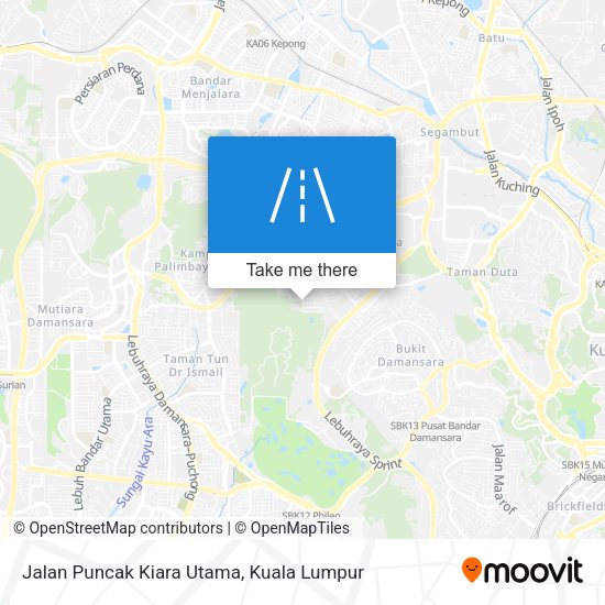 Jalan Puncak Kiara Utama map