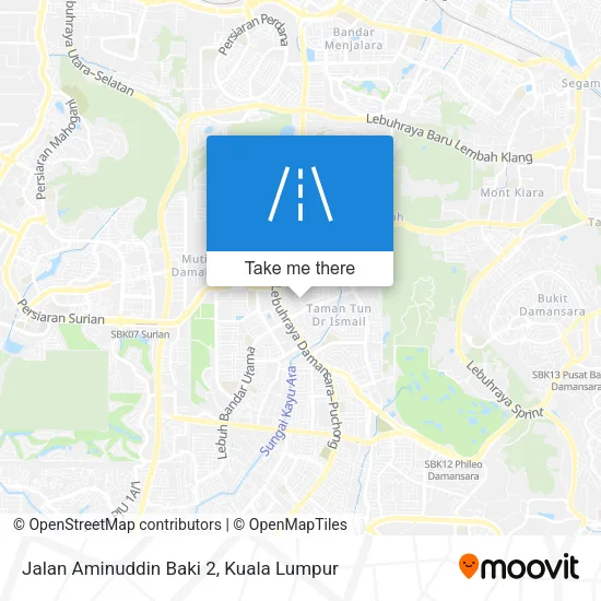 Jalan Aminuddin Baki 2 map