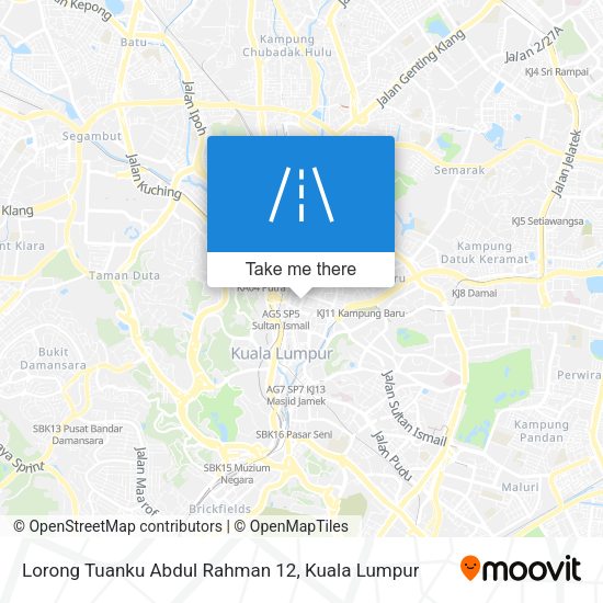 Lorong Tuanku Abdul Rahman 12 map