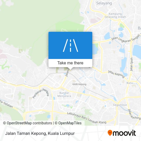 Jalan Taman Kepong map