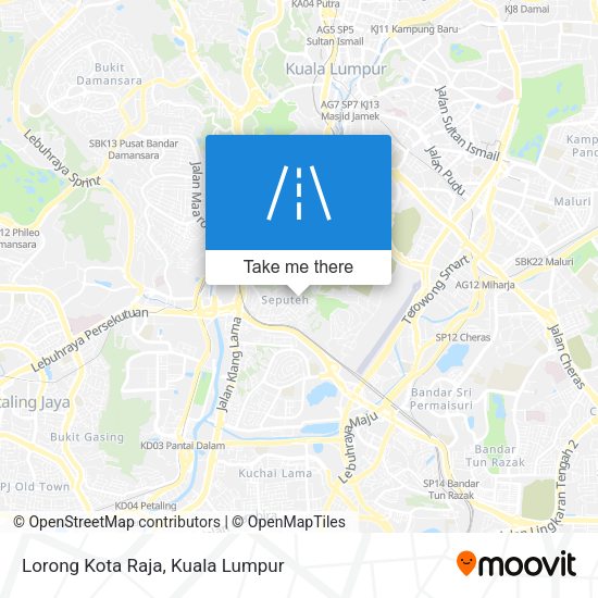 Lorong Kota Raja map
