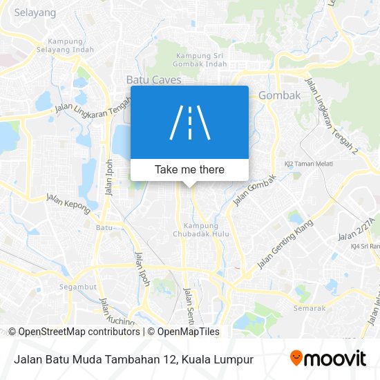 Peta Jalan Batu Muda Tambahan 12