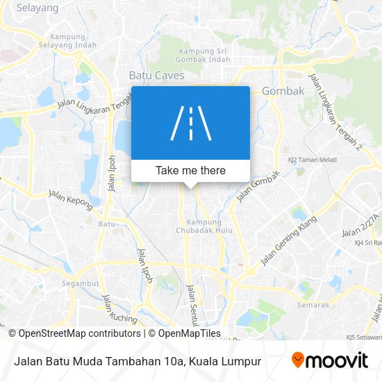 Peta Jalan Batu Muda Tambahan 10a