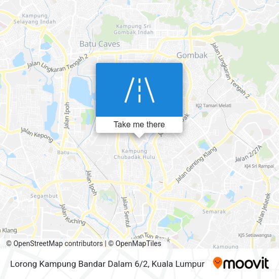Peta Lorong Kampung Bandar Dalam 6 / 2
