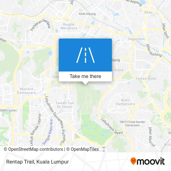 Rentap Trail map