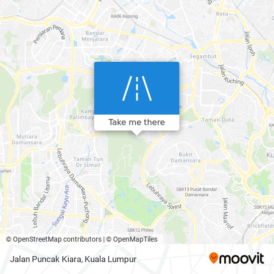 Peta Jalan Puncak Kiara