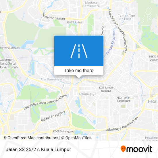 Jalan SS 25/27 map