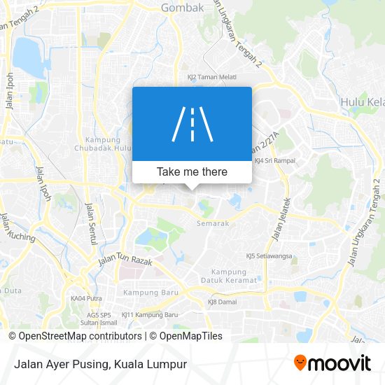 Peta Jalan Ayer Pusing