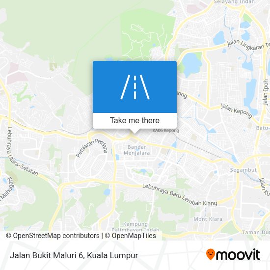 Peta Jalan Bukit Maluri 6