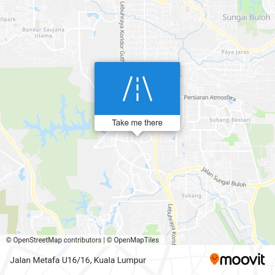 Jalan Metafa U16/16 map