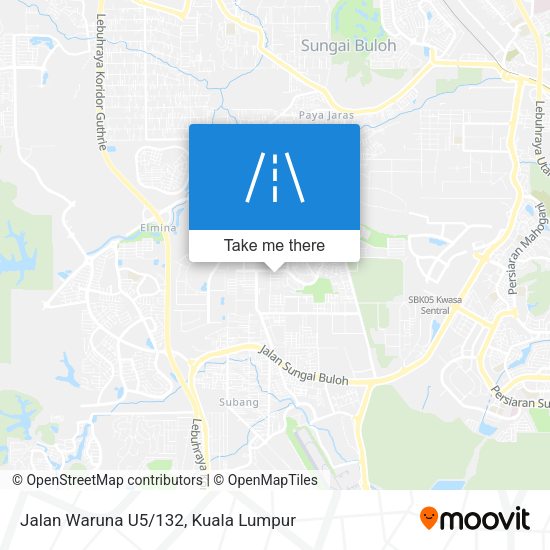 Peta Jalan Waruna U5/132