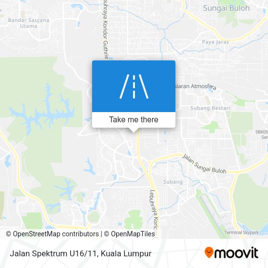 Peta Jalan Spektrum U16/11