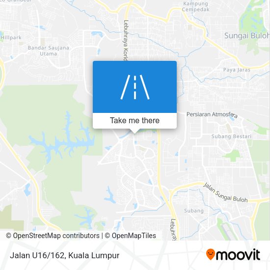 Peta Jalan U16/162