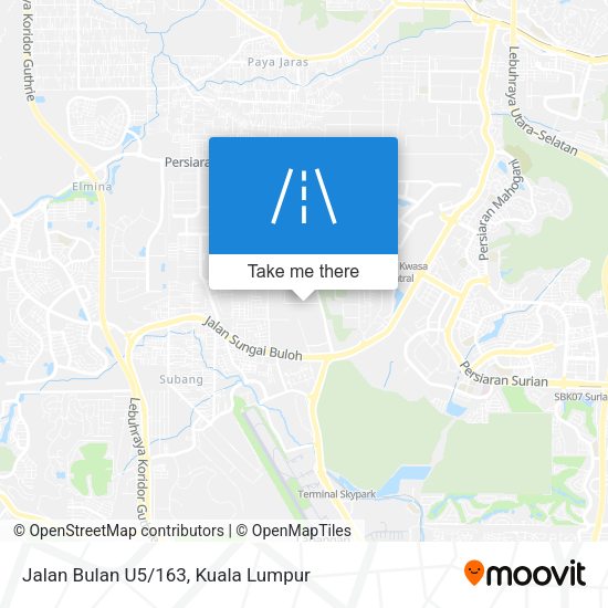 Peta Jalan Bulan U5/163
