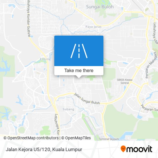 Peta Jalan Kejora U5/120