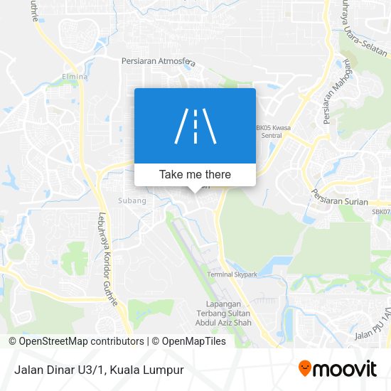 Jalan Dinar U3/1 map