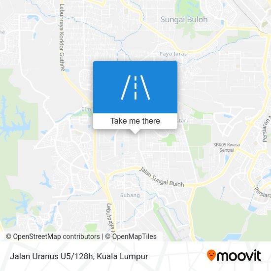 Jalan Uranus U5/128h map