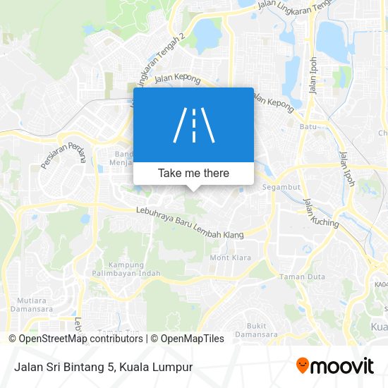 Jalan Sri Bintang 5 map